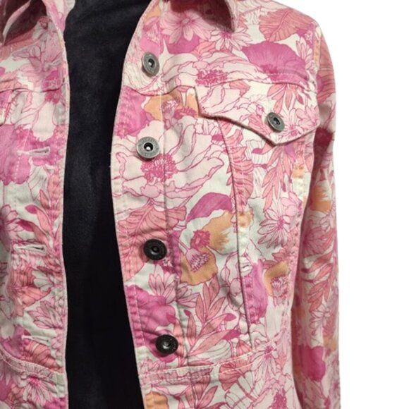 Liz Claiborne 2 Piece Y2K Denim Matching Set Jacket and Capris Women's 4 Small - Picture 4 of 14